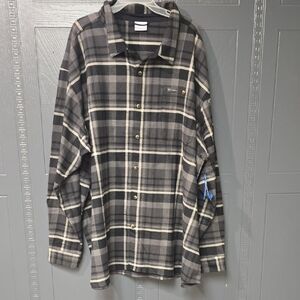 Columbia Black and Gray Flannel Shirt